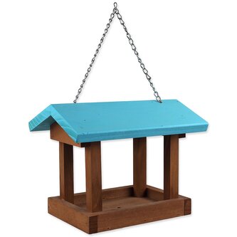 Krmítko Bird Jewel Blue dřevěné 25x17x19cm