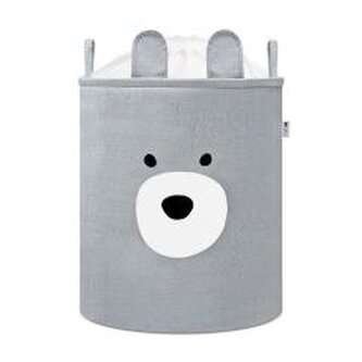 Kosz na zabawki wersja premium szary miś XXL