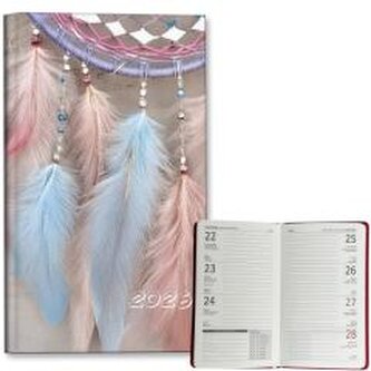 Kalendarz 2026 A6 tygodniowy Łapacze Pastel