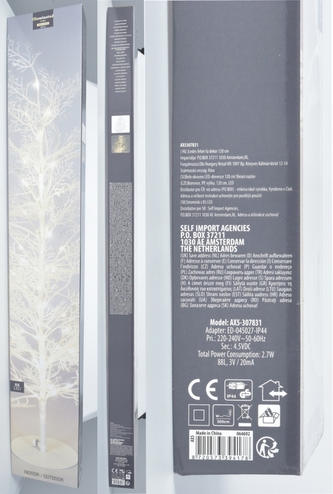 LED bílý stromeček borovice 120 cm LED bílý stromeček borovice 120 cm