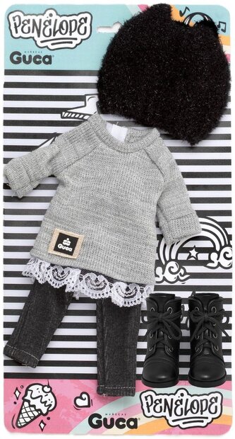 Guca P858 obleček pro panenku PENELOPE velikosti 34 cm s botičkami