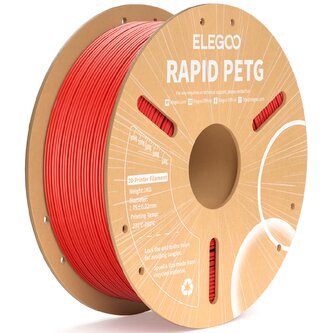 ELEGOO RAPID PETG Filament 1,75 mm, 1 kg, Červená ELEGOO RAPID PETG Filament 1,75 mm, 1 kg, Červená