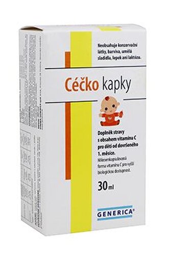 Céčko kapky děti od 1m+ 30ml Generica