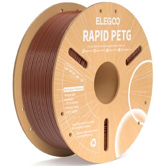 ELEGOO RAPID PETG Filament 1,75 mm, 1 kg, hnědá ELEGOO RAPID PETG Filament 1,75 mm, 1 kg, hnědá