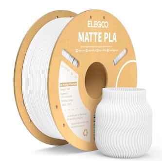 ELEGOO PLA MATTE Filament 1,75 mm, 1 kg, Bílá ELEGOO PLA MATTE Filament 1,75 mm, 1 kg, Bílá