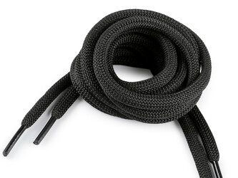 Tkaničky do bot, tenisek, mikin délka 100 a 130 cm - 100 ks - 5 (100 cm) černá