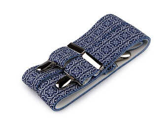 Šle folklor modrotiskové šíře 3,5 cm délka 120 cm - 1 ks - 5 modrá tmavá