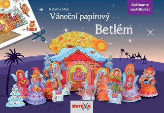 Vanoční papírový BETLÉM - Jednoduchá vystřihovánka