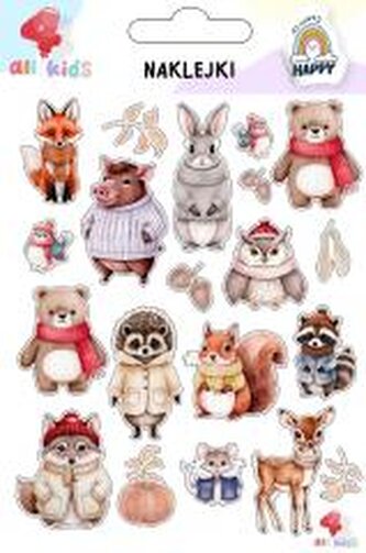 Naklejki dla dzieci Zwierzęta zimowe