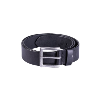 Opasek kožený Mil-Tec Nappa s kovovou přezkou - černý, 100