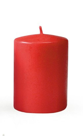 Świeca CLASSIC CANDLES Walec średni 7xh14cm czerwona