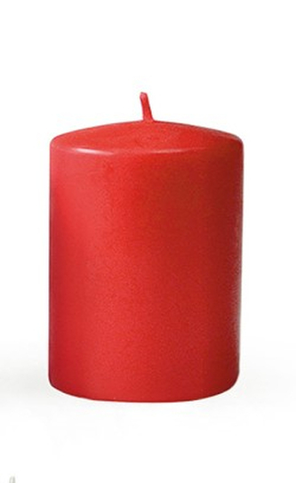 Świeca CLASSIC CANDLES Walec duży 7xh17,5cm czerwona parafinowa