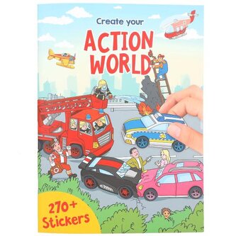 Kreativní sešit Action World s 270 samolepkami