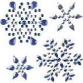 Kryształki samoprzylepne płatki śniegu 8szt