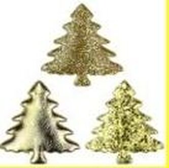 Dekoracje materiałowe choinki 32x32mm