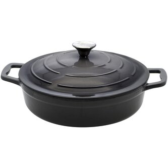 Kastrol s poklicí Ø 28 cm, litinový, šedý ELO 33828