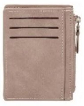 Portfel na karty z suwakiem szary