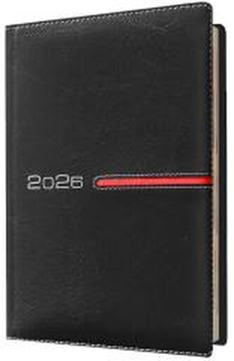 Kalendarz 2026 A4 tygodniowy registry czarny