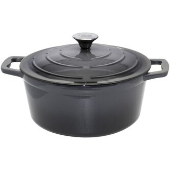 Hrnec s poklicí Ø 26 cm, litinový, šedý ELO 33626
