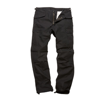 Kalhoty Vintage Industries M65 Heavy Satin - černé, L
