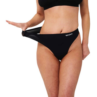 Menstruační tanga Wuka bezešvé Stretch černé (WST-black) L - 3XL