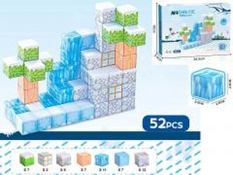 Klocki magnetyczne kostki 3D 52el