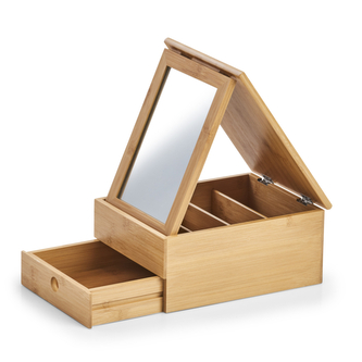 Zeller bambusová skříňka na šperky se zrcátkem