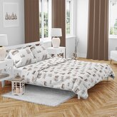 Vánoční bavlněné povlečení Zimní krajina 140x200, 70x90 cm