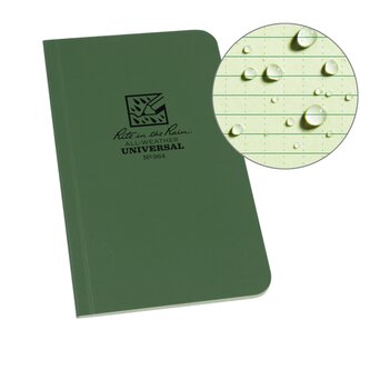 Rite in the Rain voděodolný linkovaný zápisník Memo Book 9 × 13 cm OLIVE GREEN