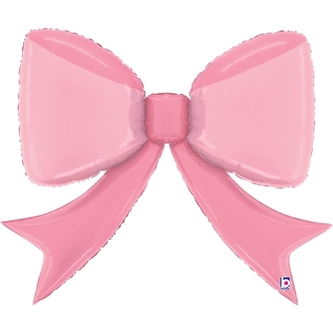 Fóliový balonek Růžová mašle – Pretty Pink Bow 90×73 cm