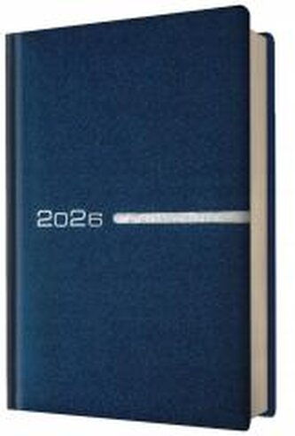 Kalendarz 2026 A5 dzienny kieszonka niebieski