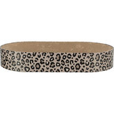 Kartonové škrabací lůžko LEO, s catnipem, 63 x 10 x 35 cm, hnědá/leopardí