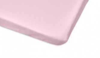 Mamo Tato Bavlněné prostěradlo 70x140cm - sv. růžová; růžová; 100 % bavlna