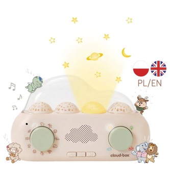 CLOUD B CLTT-8001 Muzyczny projektor z bajkami CLOUDBOX polsko-angielski