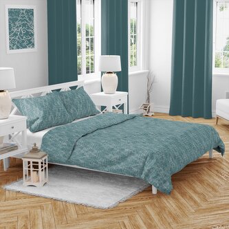 Vánoční bavlněné povlečení Zimní les 140x200, 70x90 cm