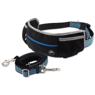 Vodítko Dog Fantasy s ledvinkou běžečké, reflexními prvky