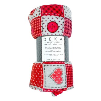 ARÔME HOME Deka 150 x 200 cm, 220 GSM, Tisk Knoflíky