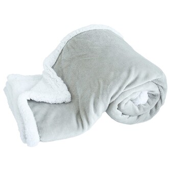 ARÔME HOME Deka s beránkem 150*200, jednobarevná Světle šedá