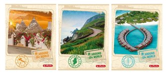 Brulion A5/96K kratka Around the World (5szt)