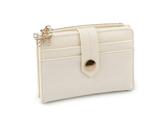 Dámská peněženka 9x12,5 cm - 1 ks - 1 krémová světlá
