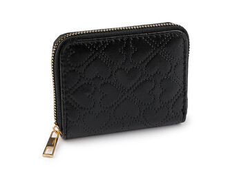 Dámská / dívčí peněženka srdce 9x11 cm - 1 ks - 4 černá