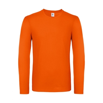 Triko s dlouhým rukávem B&C LSL - oranžové, 3XL