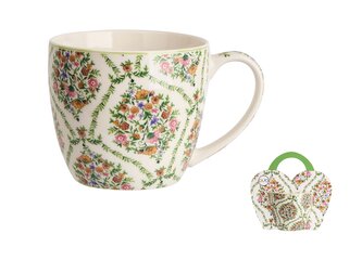 Kubek 460 ml w "koszyczku" FIORI