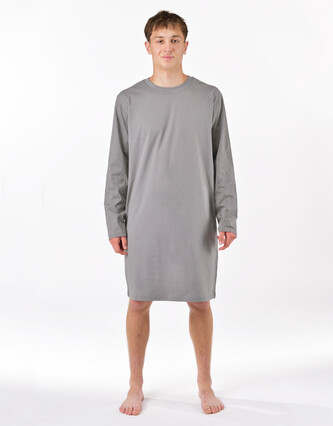 Pánská noční košile Gino šedá (79203_MxGLMZ) M