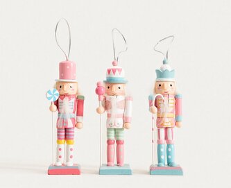 Zavěsné dekorace | NUTCRACKER | louskáčkové | 3 ks | 754425