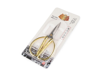 Nůžky délka 13 cm, 15 cm - 1 ks - 2 (15 cm) zlatá