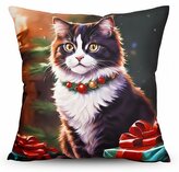 Vánoční polštář XMAS CAT 40x40 cm Mybesthome