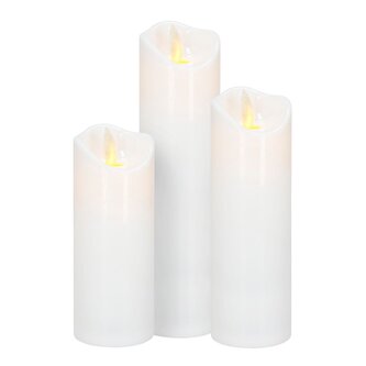 LED svíčka s pohyblivým plamenem 18,5 cm 2xAA SPRINGOS HA7556