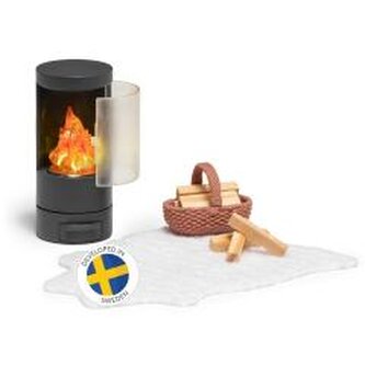 Kominek do domku dla lalek