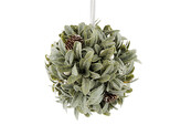 Vánoční závěsná koule jmelí Ø20 cm - 1 ks - zelená